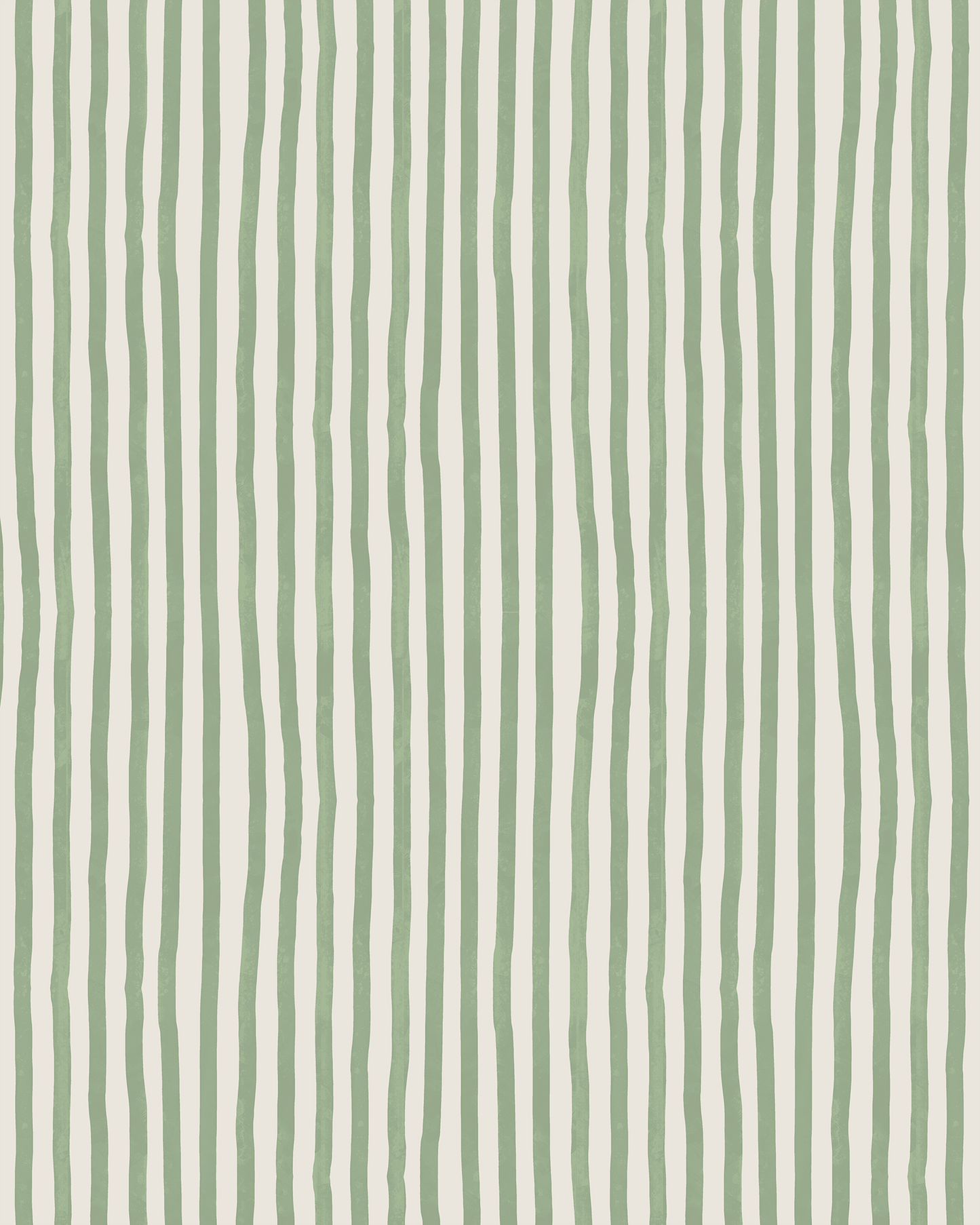 Dolce Stripe Wallpaper, off-white and sage